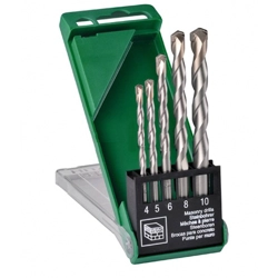 vendita online Kit punte per edilizia 5 pezzi Punte per muri - Corone roditrici per muri - Attacchi ratio Hikoki